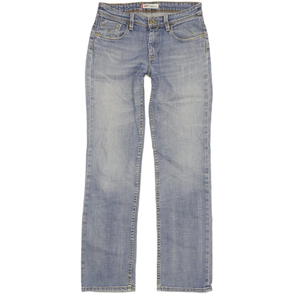 Levi's 627 Women Blue Straight Regular Stretch Jeans W28 L31