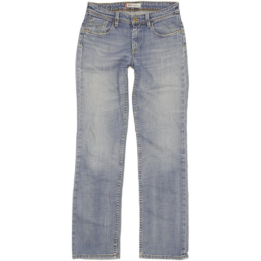 Levi's 627 Women Blue Straight Regular Stretch Jeans W28 L31