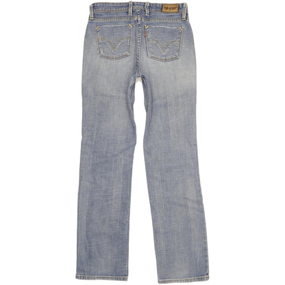 Levi's 627 Women Blue Straight Regular Stretch Jeans W28 L31