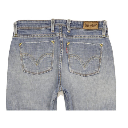 Levi's 627 Women Blue Straight Regular Stretch Jeans W28 L31