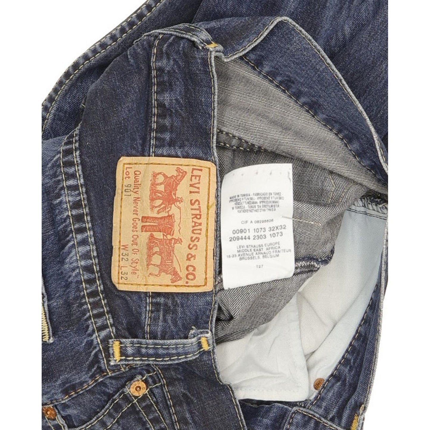 Levi's 901 Men Blue Straight Regular Jeans W32 L30