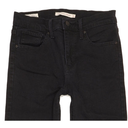Levi's 724 Women Black Straight Slim Stretch Jeans W26 L29