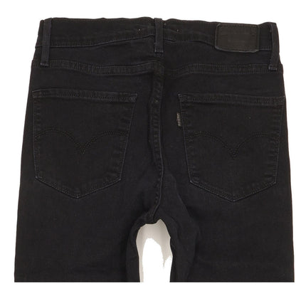 Levi's 724 Women Black Straight Slim Stretch Jeans W26 L29