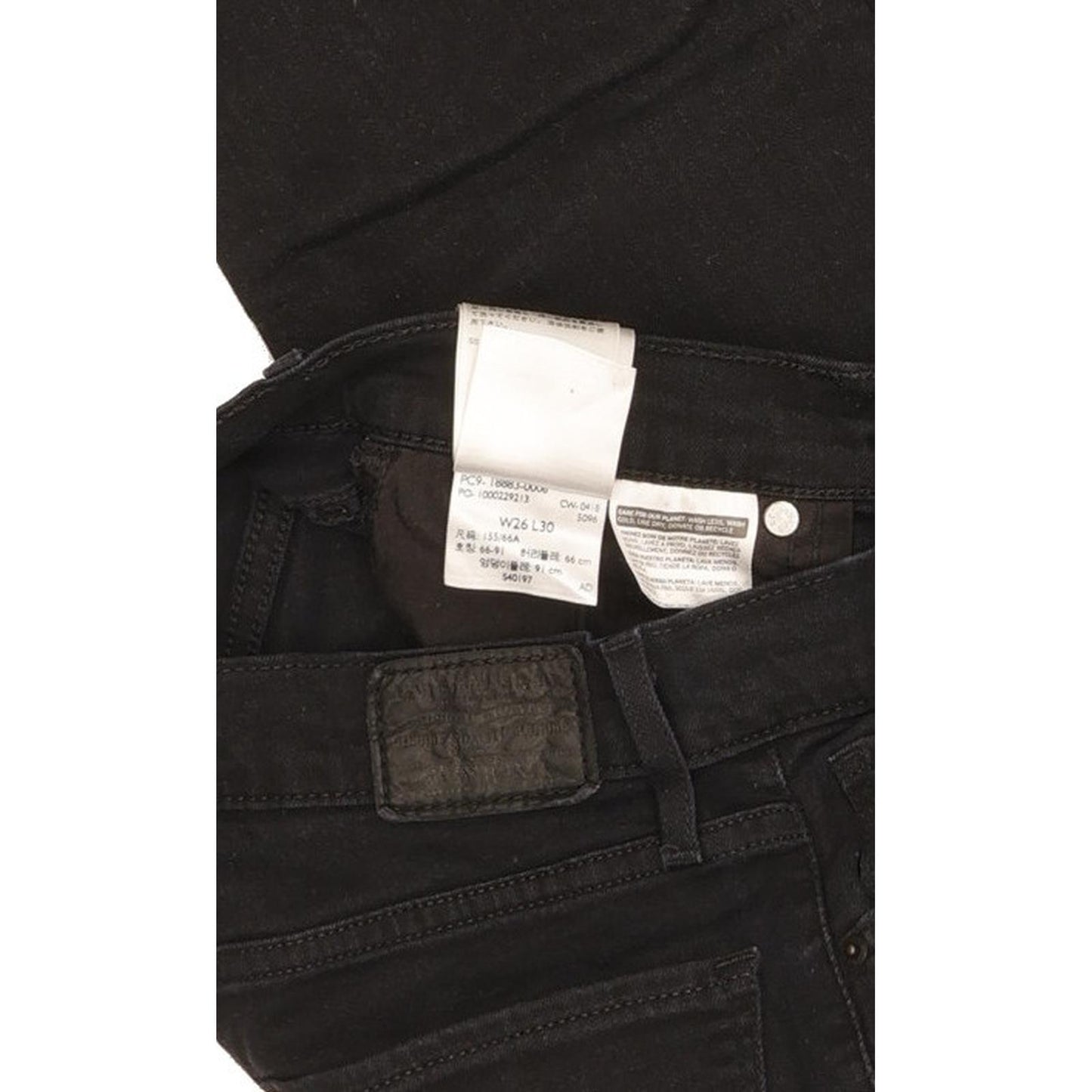 Levi's 724 Women Black Straight Slim Stretch Jeans W26 L29