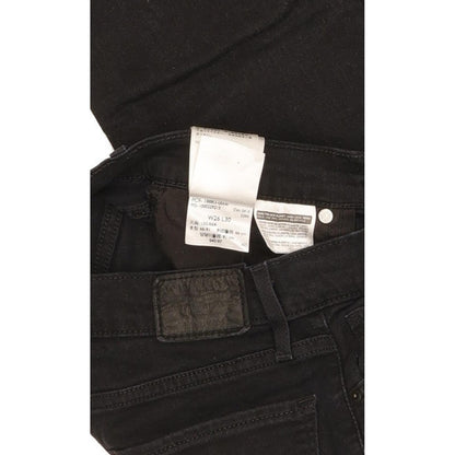 Levi's 724 Women Black Straight Slim Stretch Jeans W26 L29