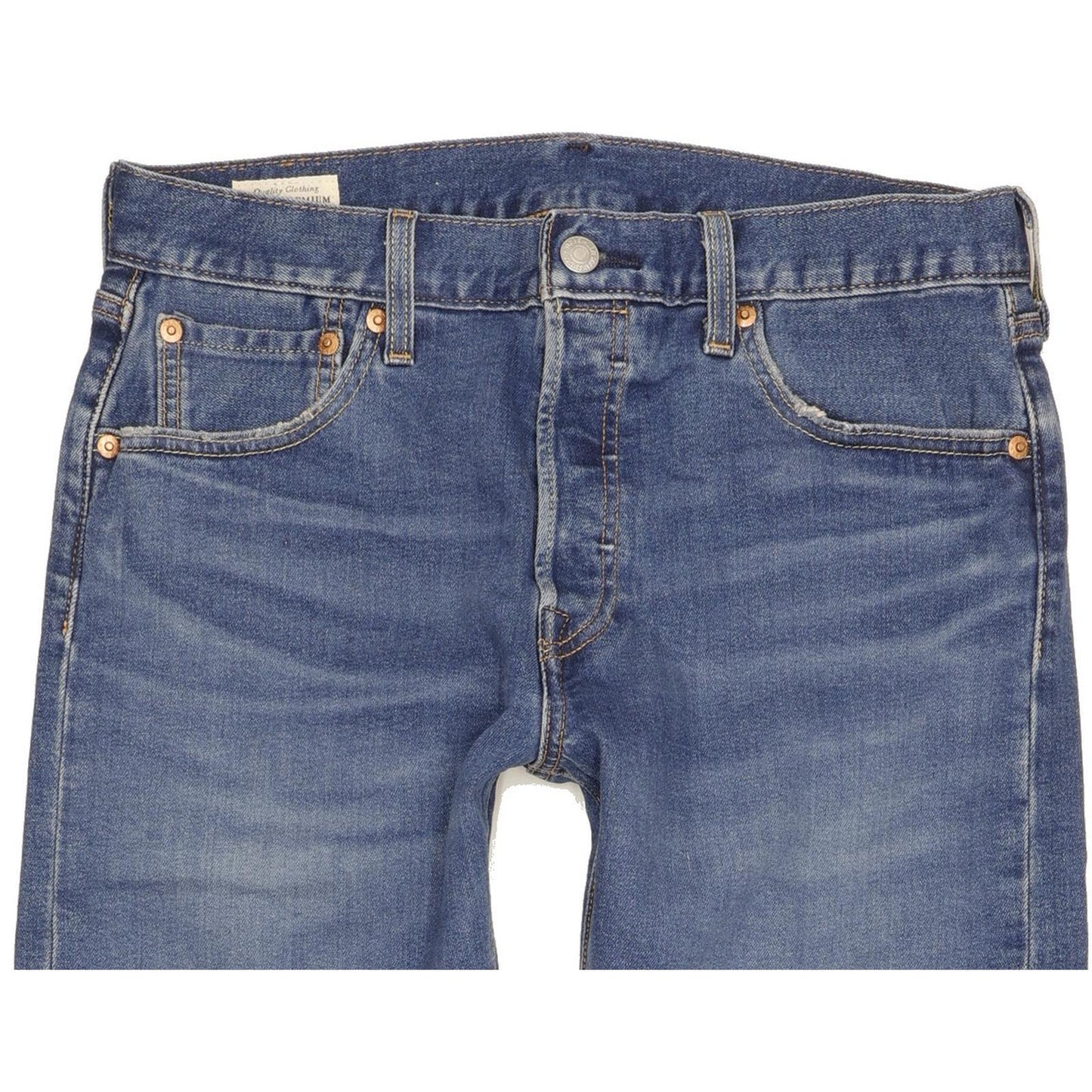 Levi's 501 Women Blue Straight Regular Stretch Jeans W30 L30