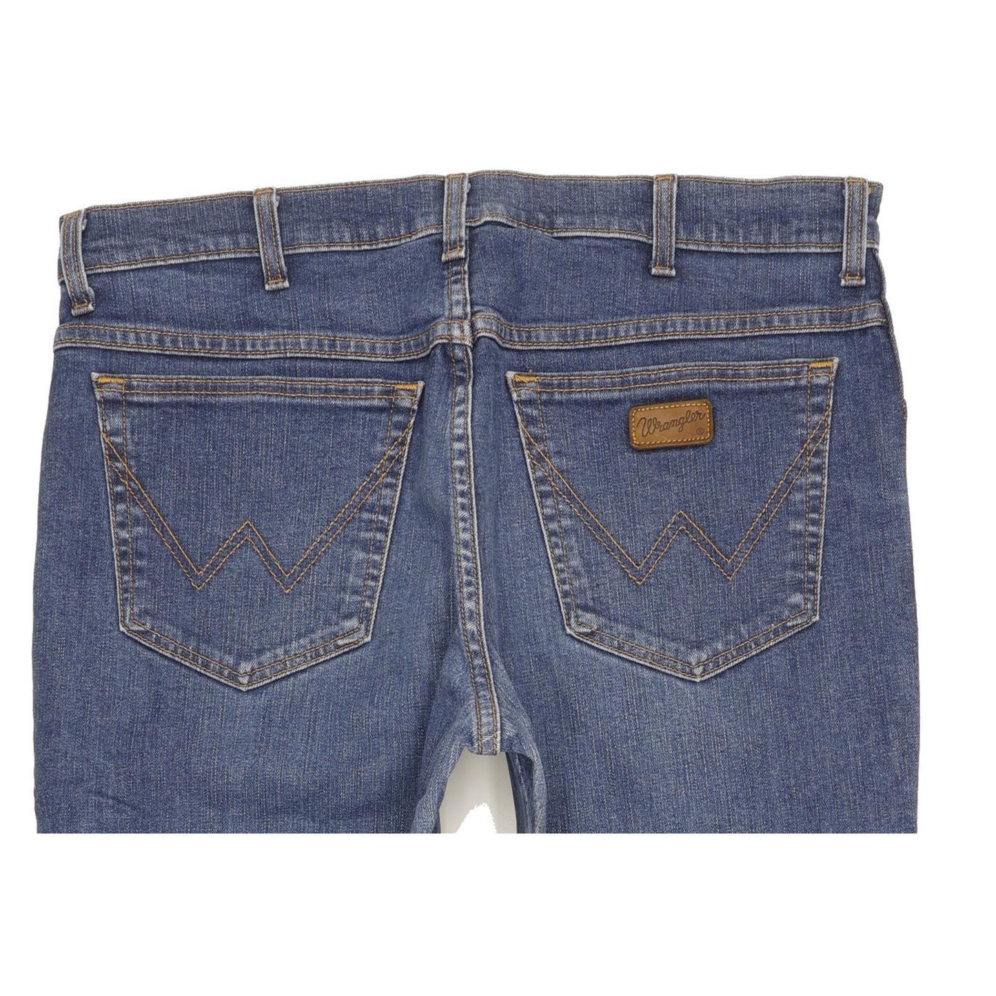 Wrangler Texas Men Blue Straight Regular Stretch Jeans W36 L30