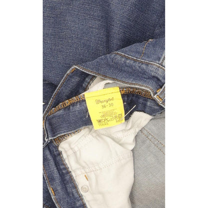 Wrangler Texas Men Blue Straight Regular Stretch Jeans W36 L30