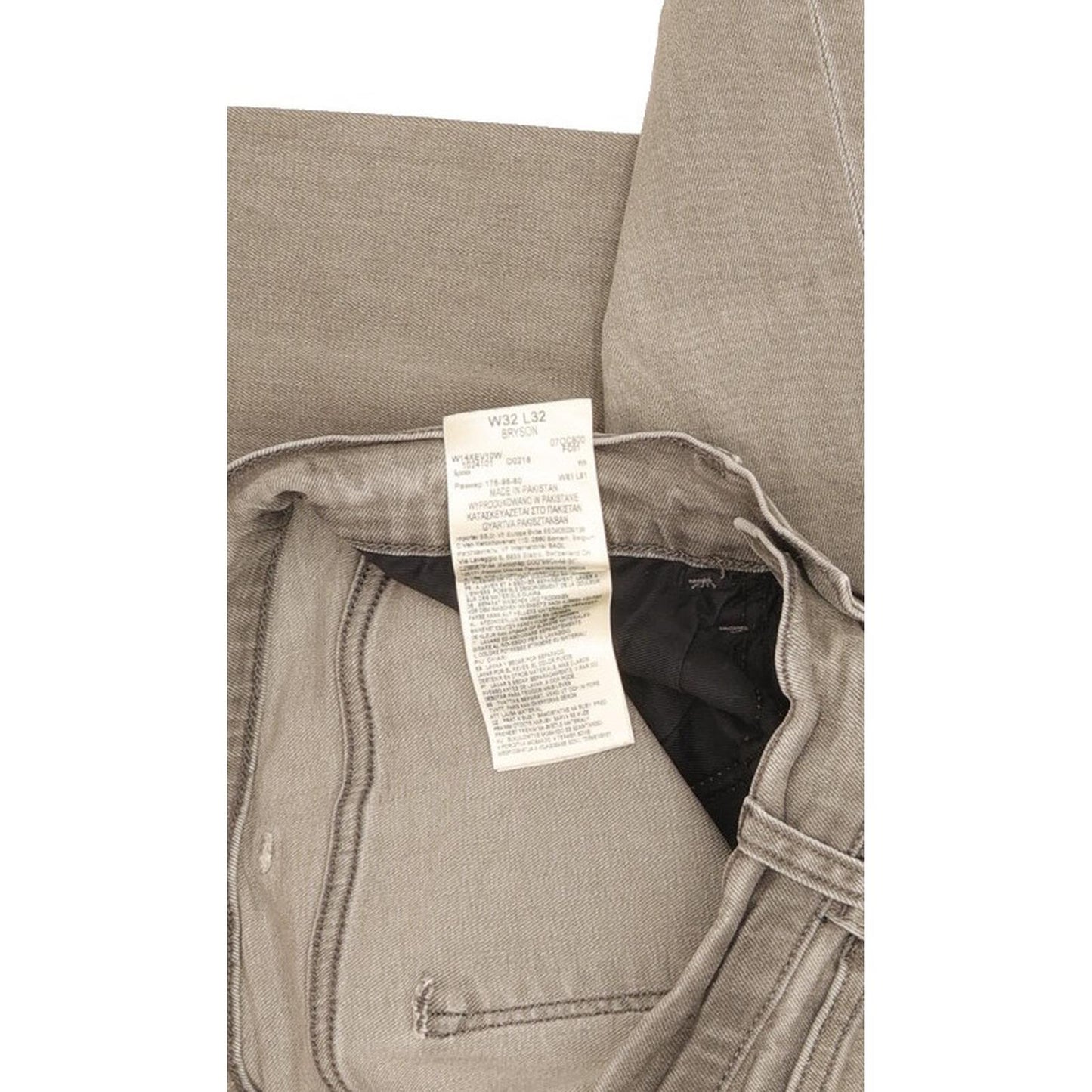 Wrangler Bryson Men Grey Skinny Slim Stretch Jeans W32 L32