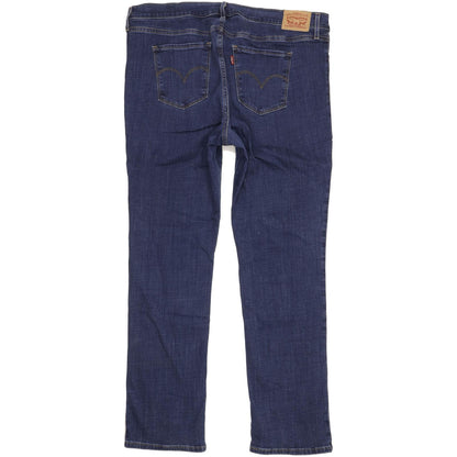 Levi's 314 Shaping Women Blue Straight Slim Stretch Jeans W34 L31
