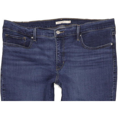 Levi's 314 Shaping Women Blue Straight Slim Stretch Jeans W34 L31