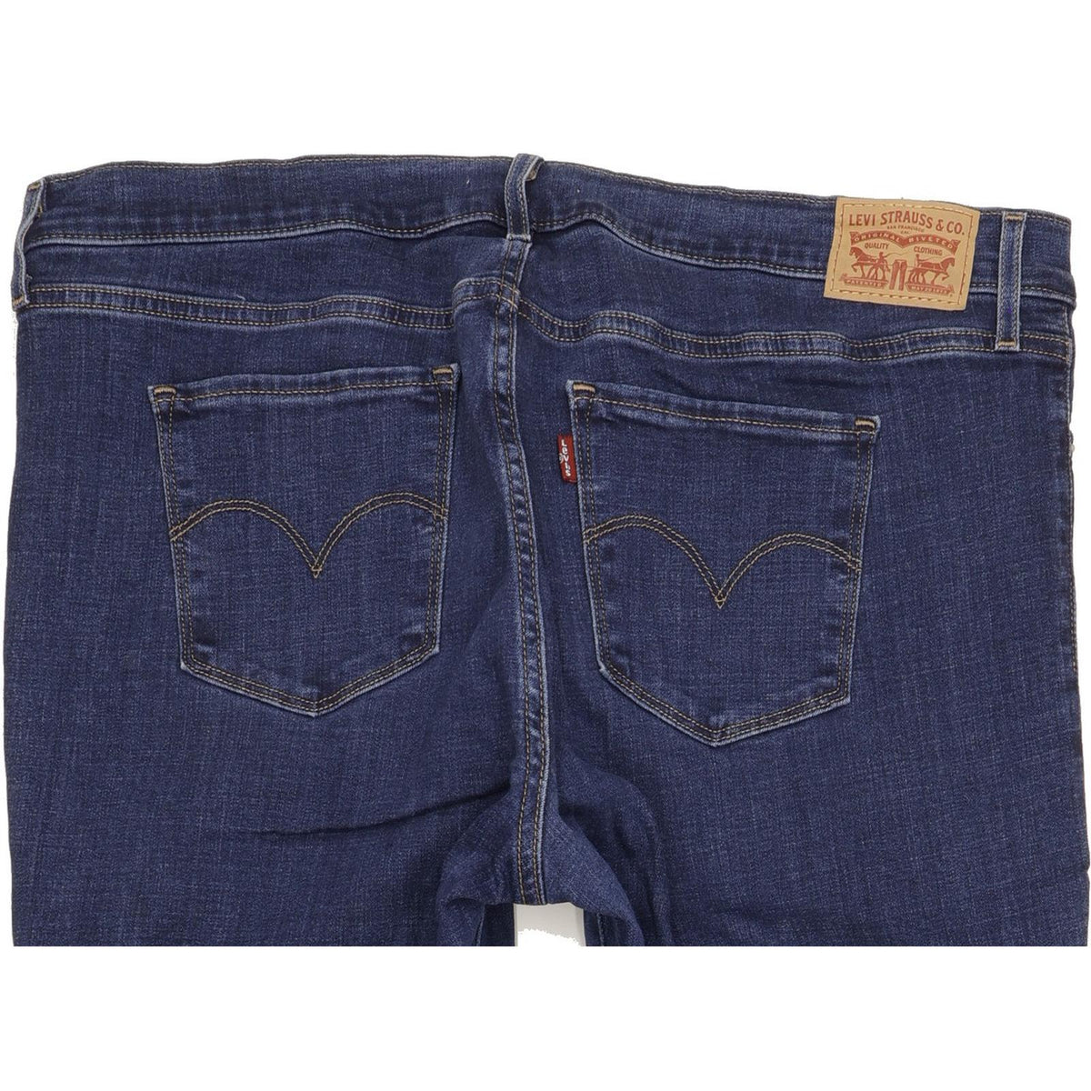 Levi's 314 Shaping Women Blue Straight Slim Stretch Jeans W34 L31
