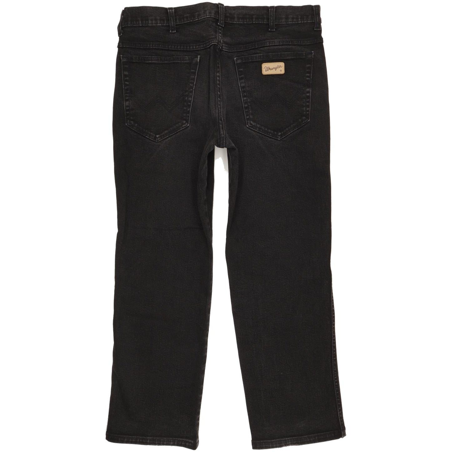 Wrangler Texas Men Black Straight Regular Stretch Jeans W34 L27