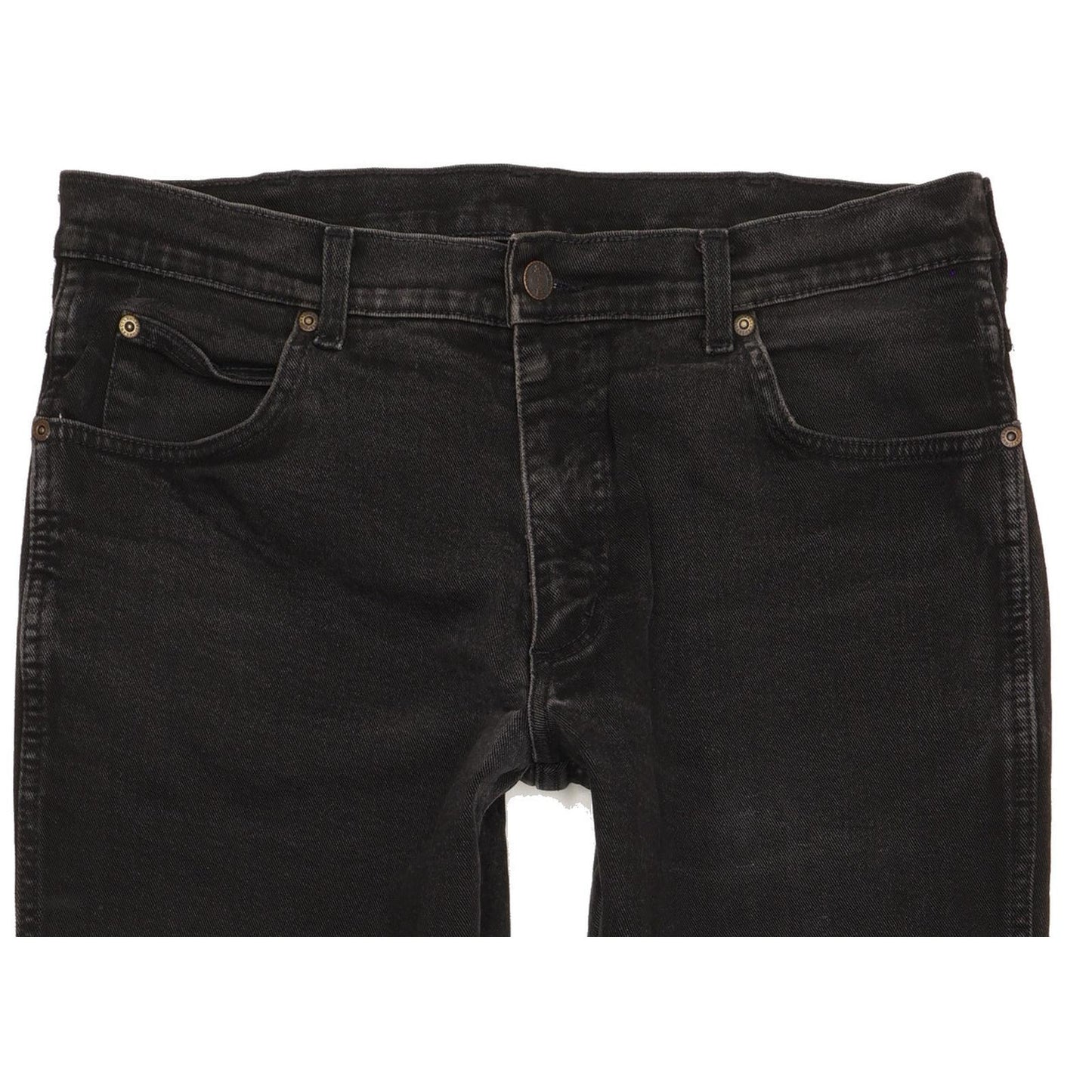 Wrangler Texas Men Black Straight Regular Stretch Jeans W34 L27