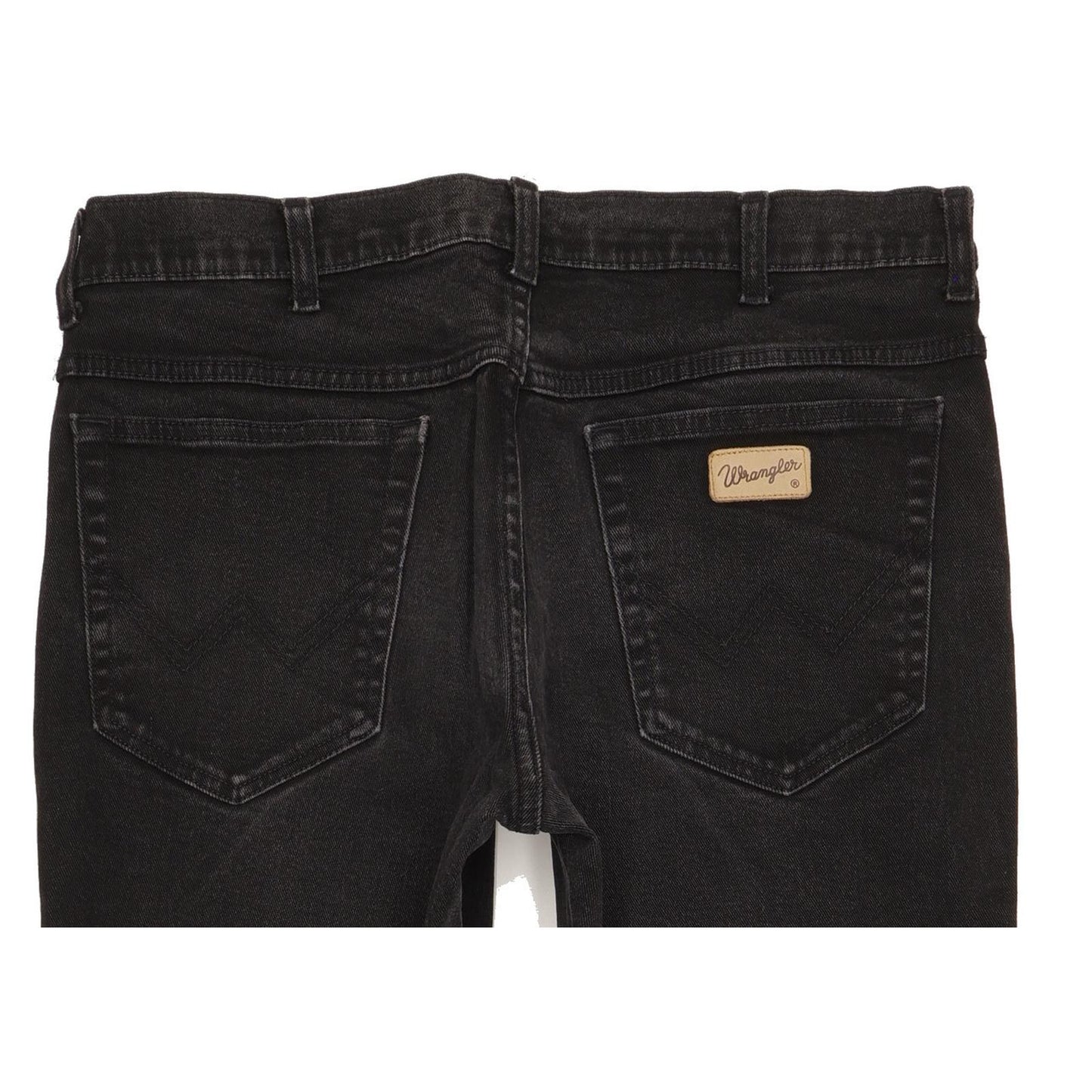 Wrangler Texas Men Black Straight Regular Stretch Jeans W34 L27