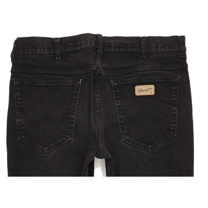 Wrangler Texas Men Black Straight Regular Stretch Jeans W34 L27
