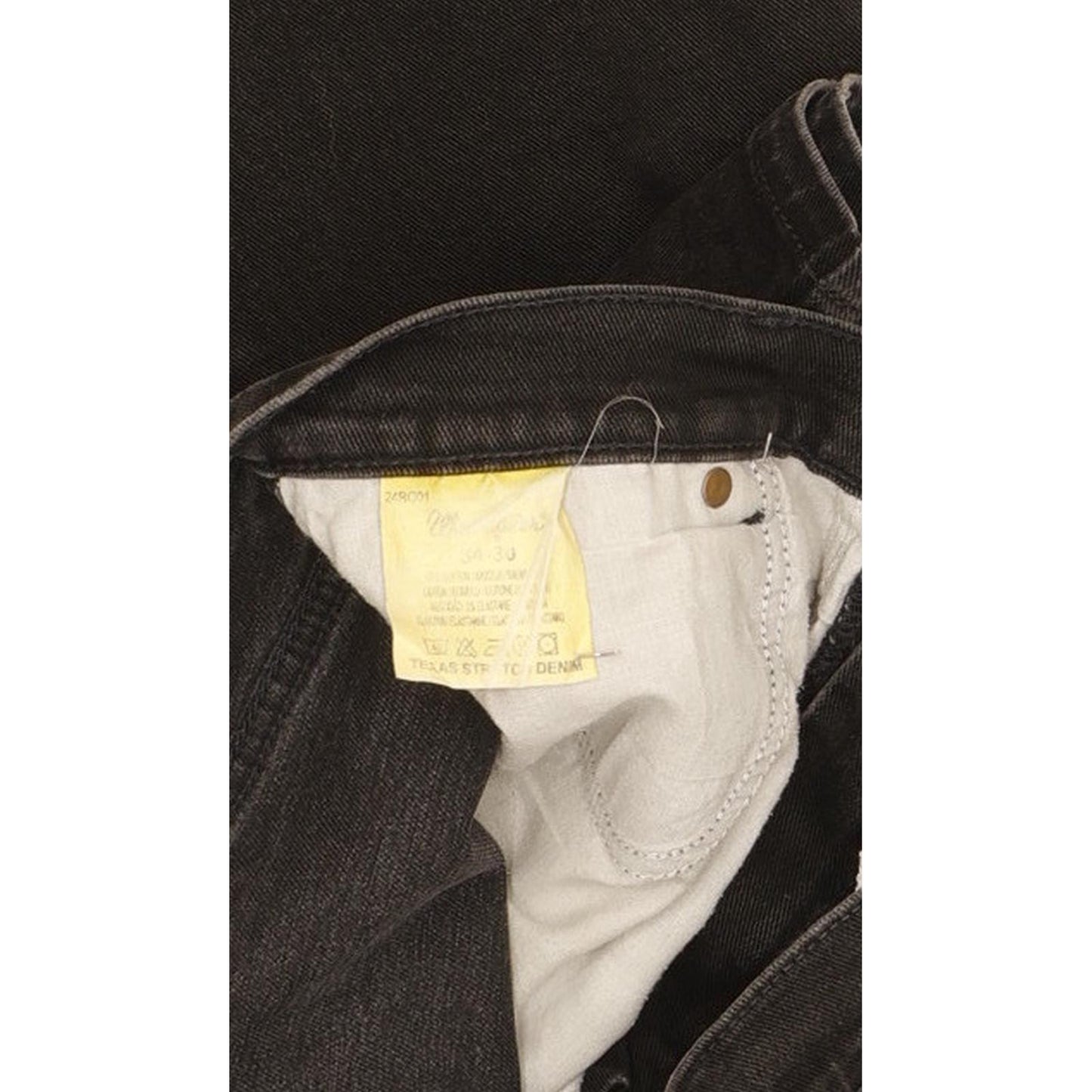 Wrangler Texas Men Black Straight Regular Stretch Jeans W34 L27