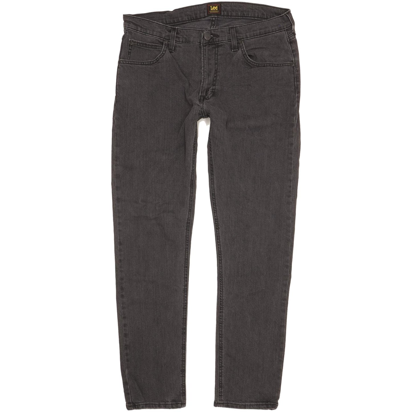 Lee Luke Men Grey Skinny Slim Stretch Jeans W33 L30
