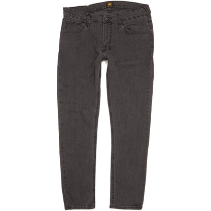 Lee Luke Men Grey Skinny Slim Stretch Jeans W33 L30