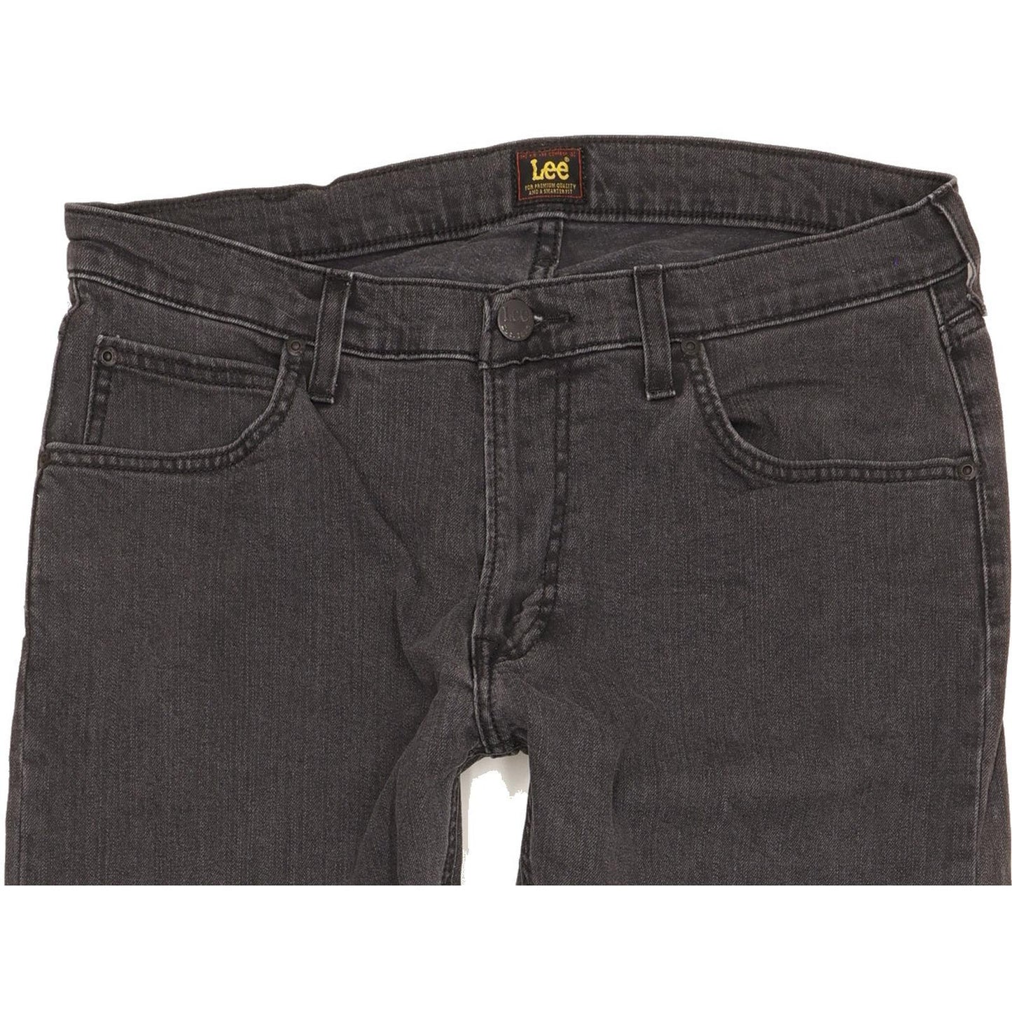 Lee Luke Men Grey Skinny Slim Stretch Jeans W33 L30