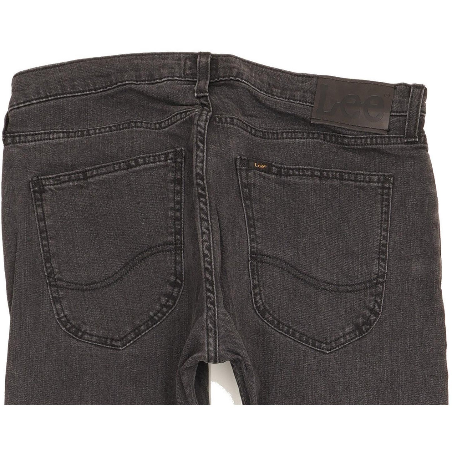 Lee Luke Men Grey Skinny Slim Stretch Jeans W33 L30