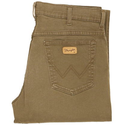 Wrangler Men Brown Straight Regular Stretch Jeans W34 L33
