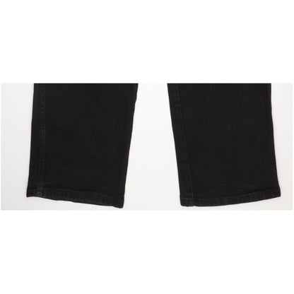 Wrangler Texas Men Black Straight Regular Stretch Jeans W42 L31