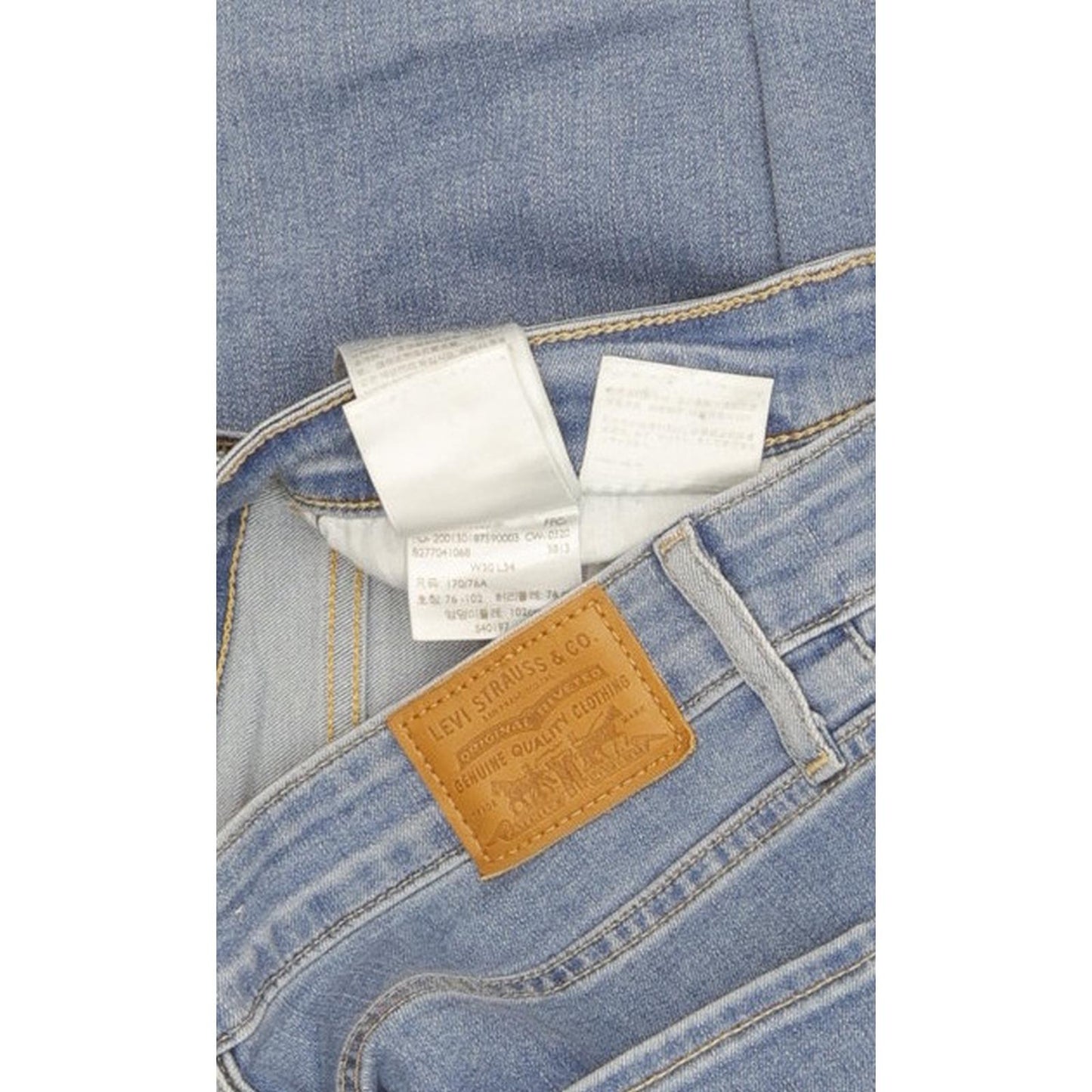 Levi's 725 Blue Bootcut Slim Stretch Jeans High Waisted W30 L34