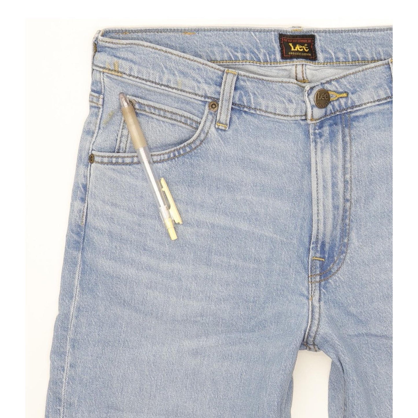 Lee West Men Blue Straight Regular Stretch Jeans W31 L31