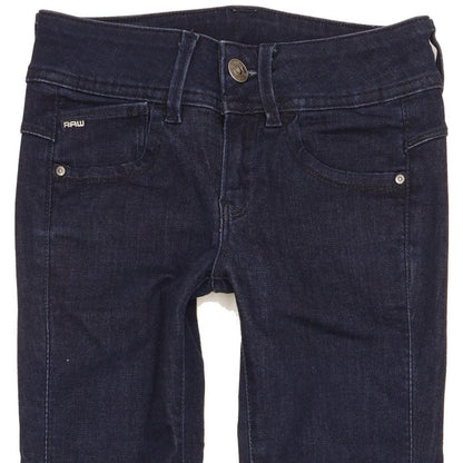 G-Star Lynn Women Navy Skinny Slim Stretch Jeans W23 L30