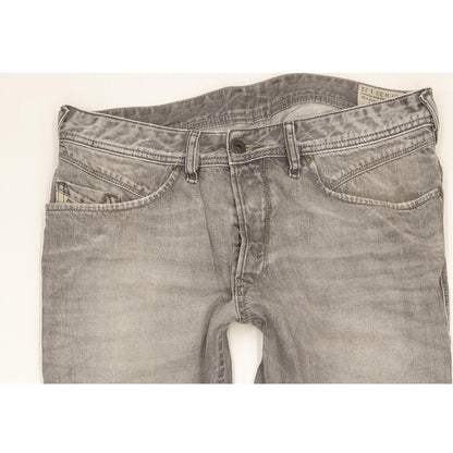 Diesel Iakop 008QP Men Grey Tapered Slim Jeans W33 L32