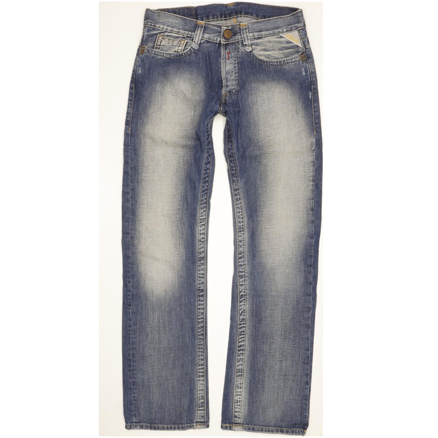 Replay Men Blue Straight Regular Jeans W29 L32