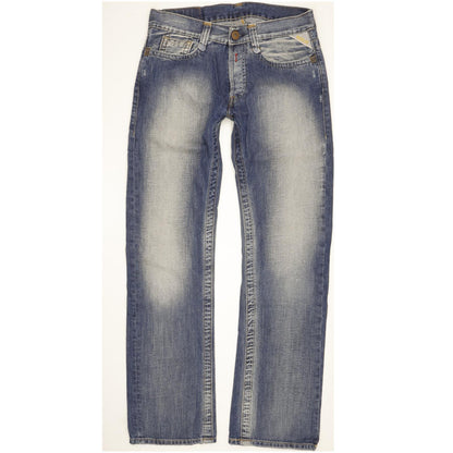Replay Men Blue Straight Regular Jeans W29 L32