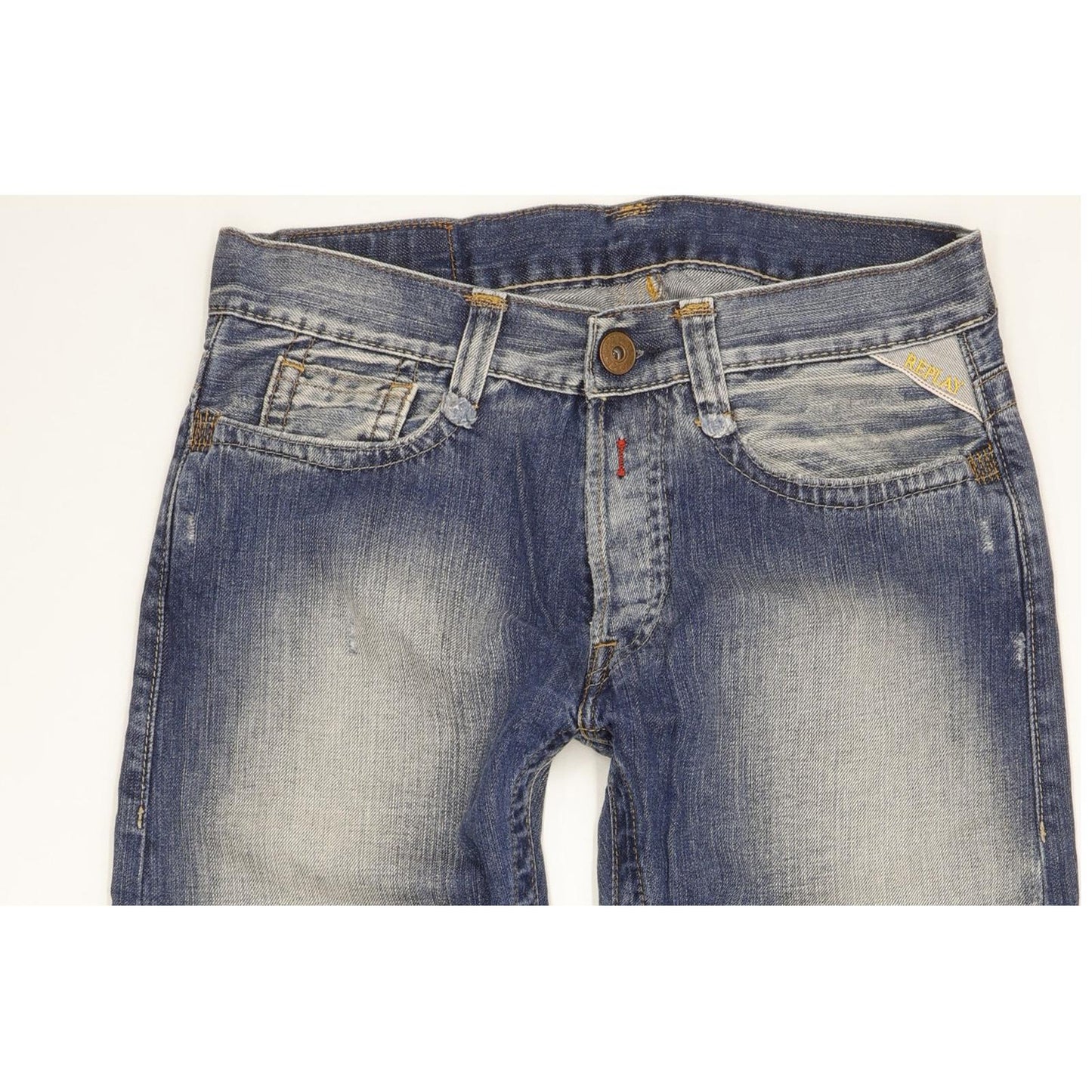Replay Men Blue Straight Regular Jeans W29 L32