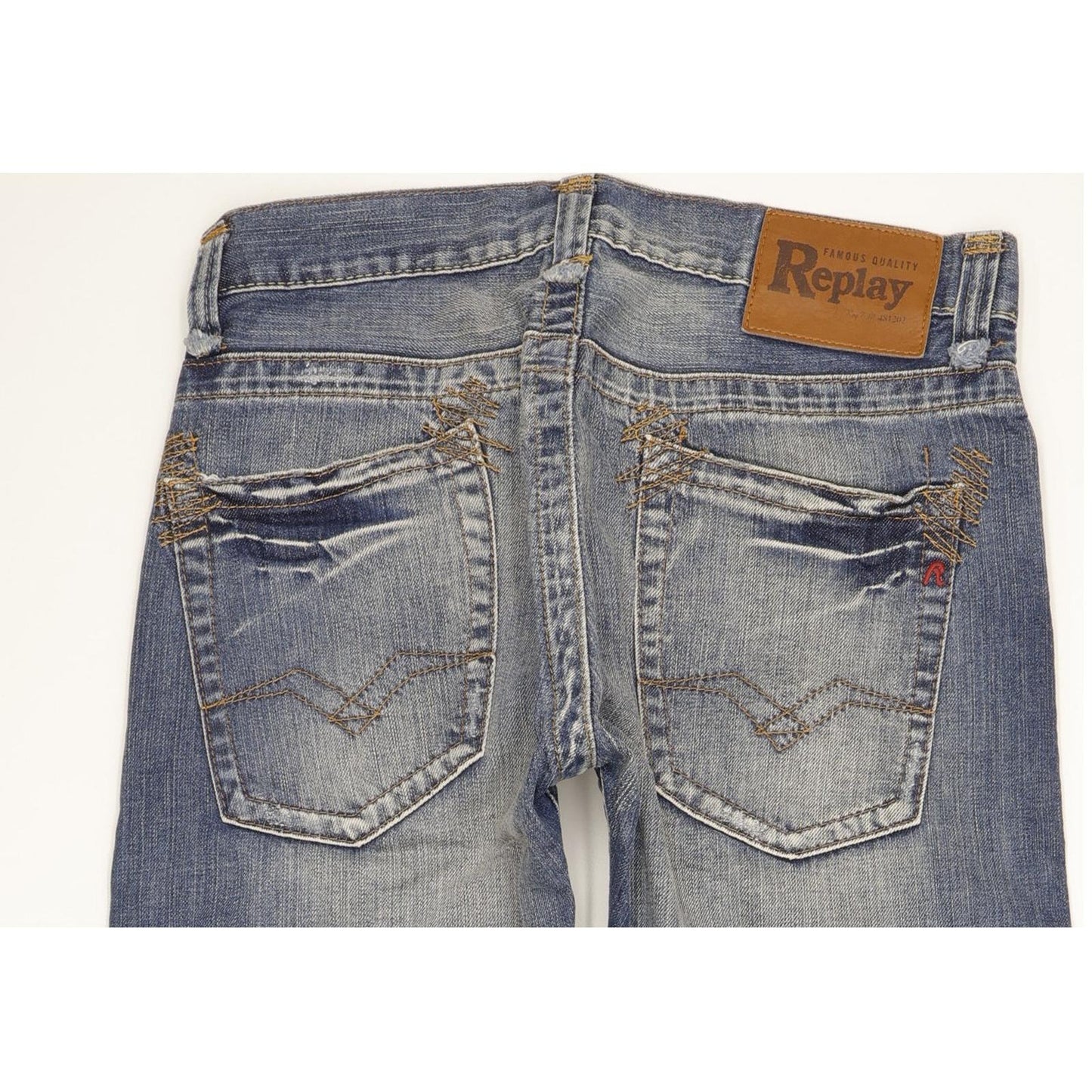 Replay Men Blue Straight Regular Jeans W29 L32