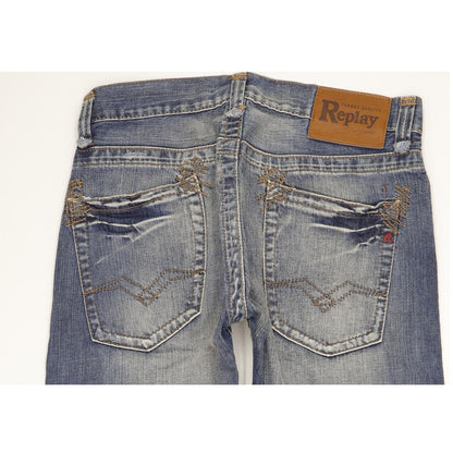 Replay Men Blue Straight Regular Jeans W29 L32
