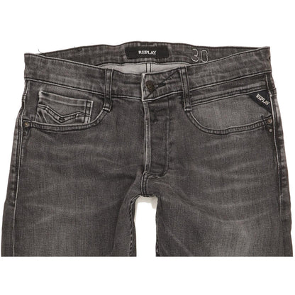 Replay Men Grey Straight Regular Stretch Jeans W30 L33