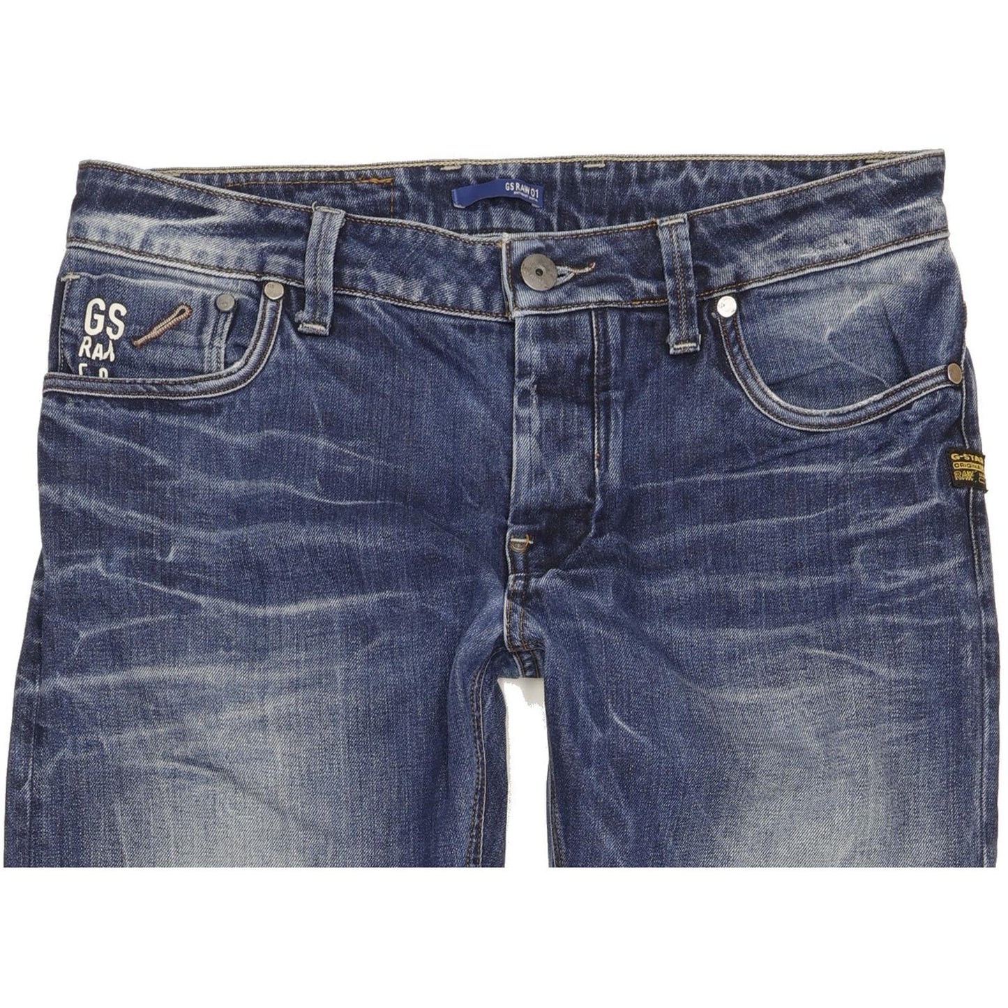 G-Star Attacc Men Blue Straight Slim Jeans W32 L33