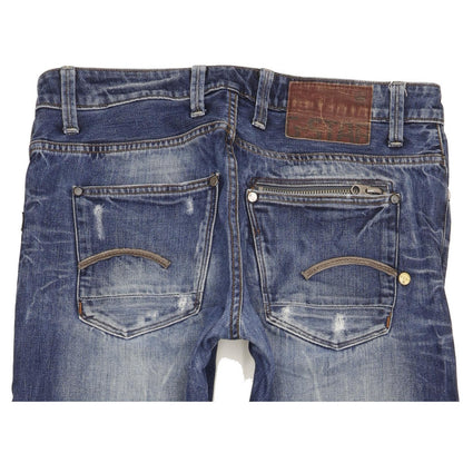 G-Star Attacc Men Blue Straight Slim Jeans W32 L33