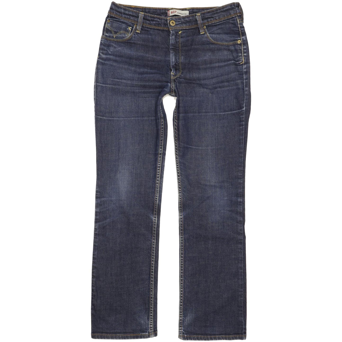 Levi's 627 Women Blue Straight Regular Stretch Jeans W32 L31