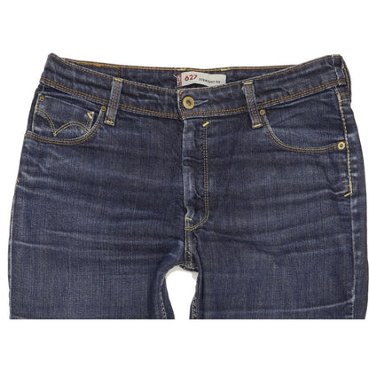 Levi's 627 Women Blue Straight Regular Stretch Jeans W32 L31