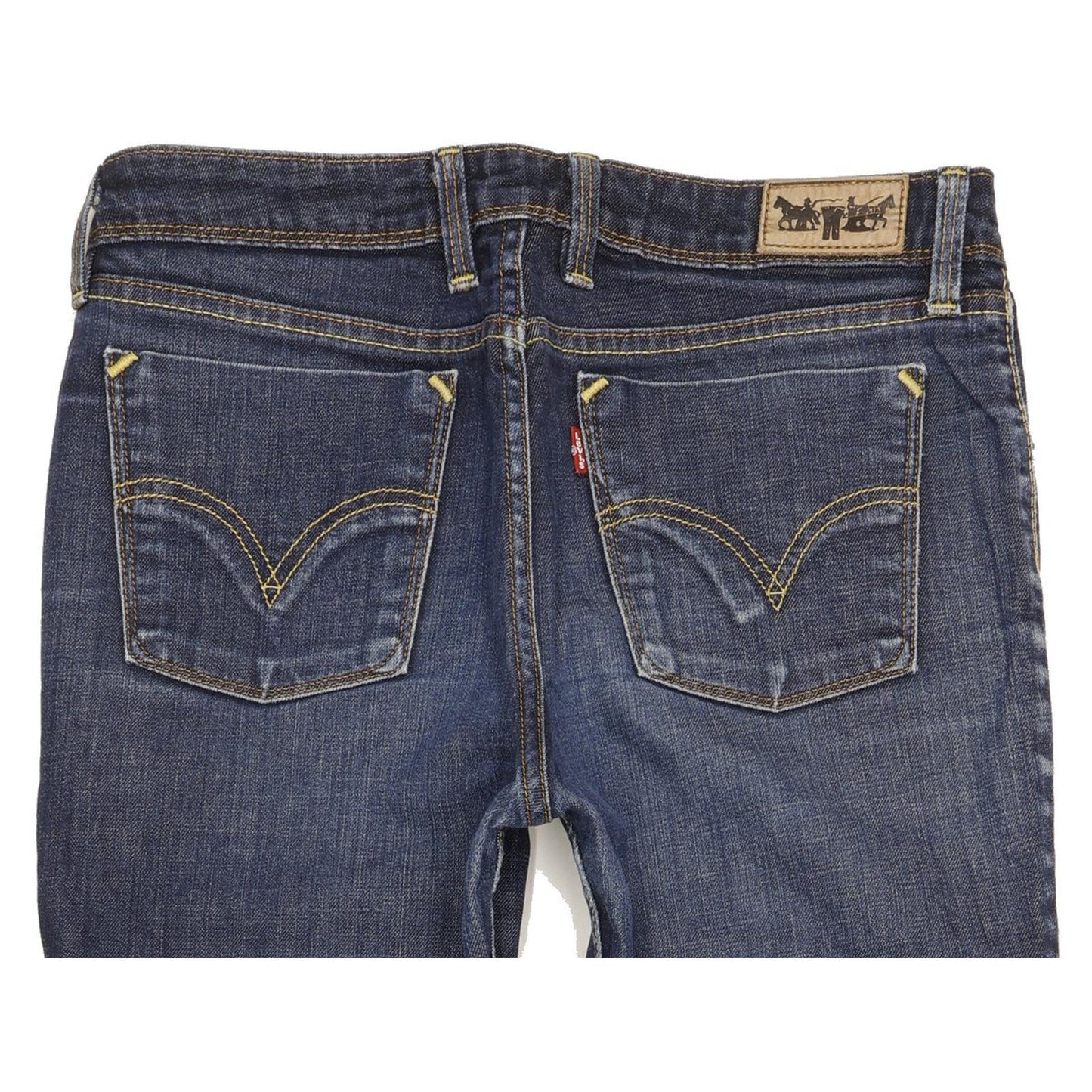 Levi's 627 Women Blue Straight Regular Stretch Jeans W32 L31