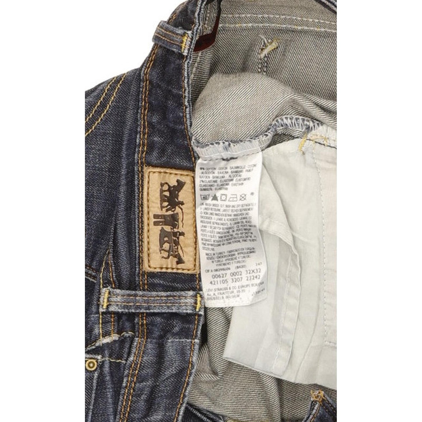 Levi's 627 Women Blue Straight Regular Stretch Jeans W32 L31