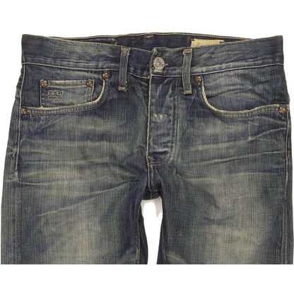 G-Star Men Blue Straight Regular Jeans W30 L31