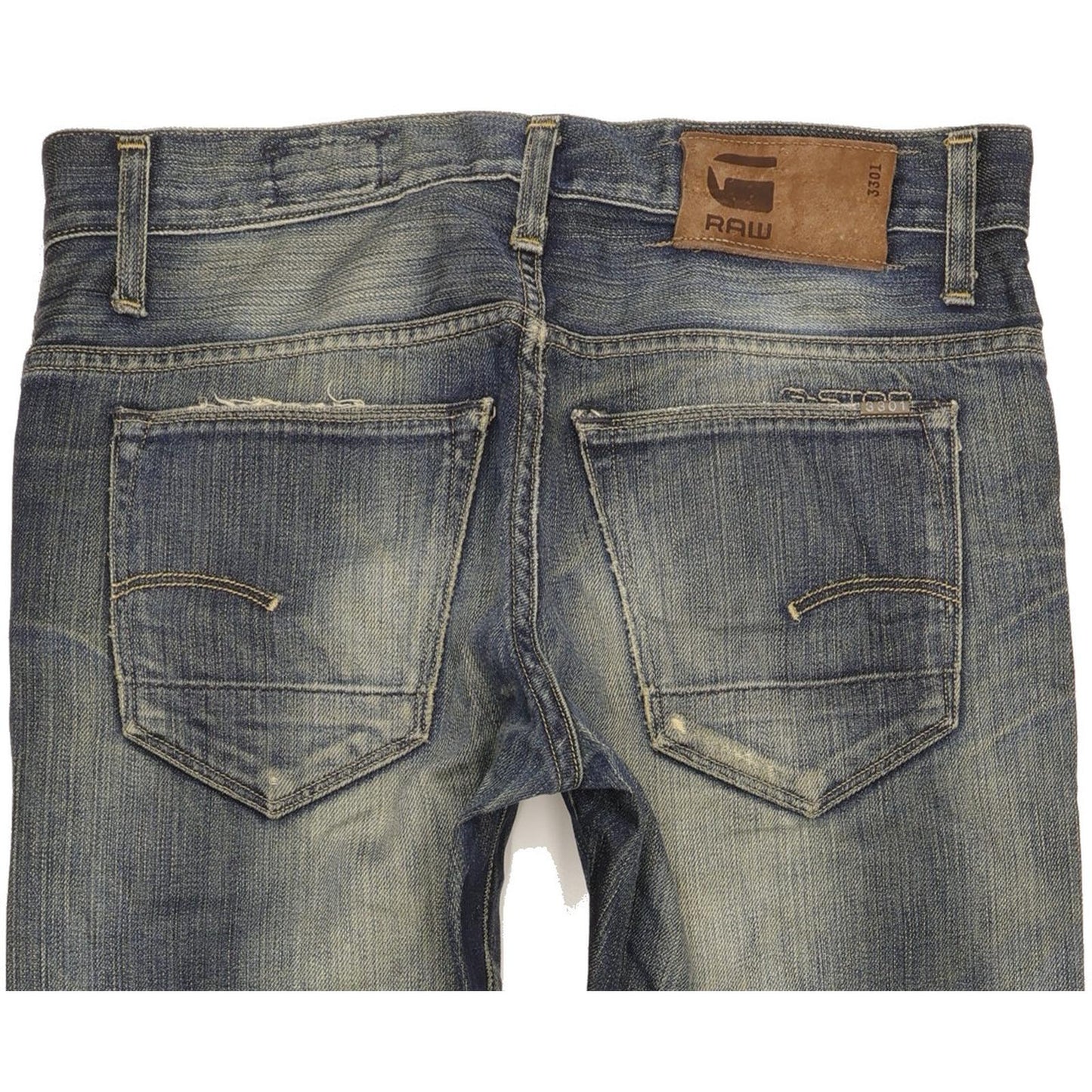 G-Star Men Blue Straight Regular Jeans W30 L31