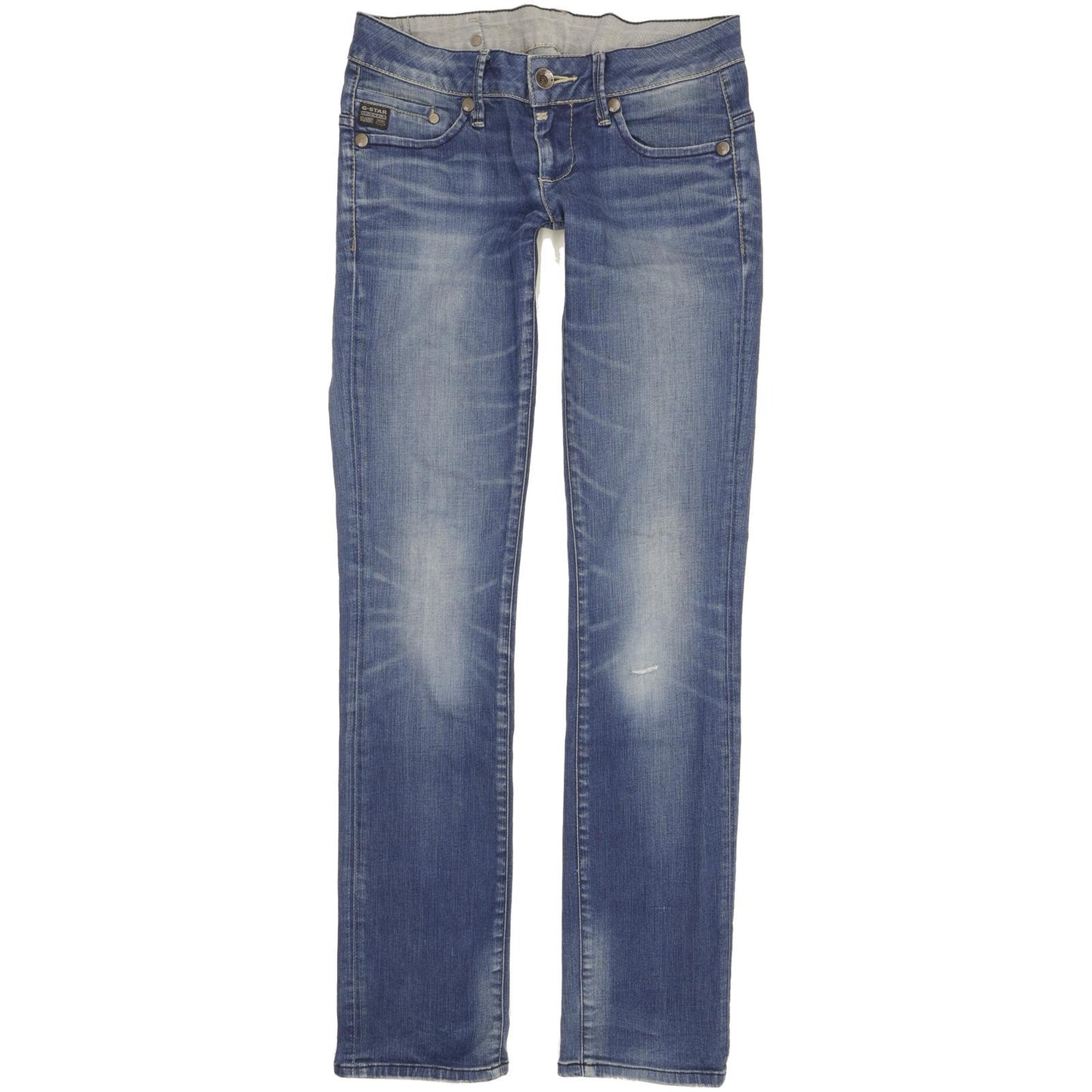 G-Star Midge Women Blue Straight Slim Stretch Jeans W26 L32