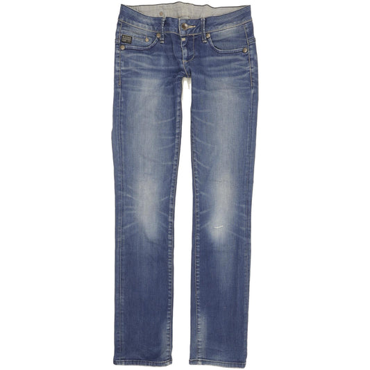 G-Star Midge Women Blue Straight Slim Stretch Jeans W26 L32