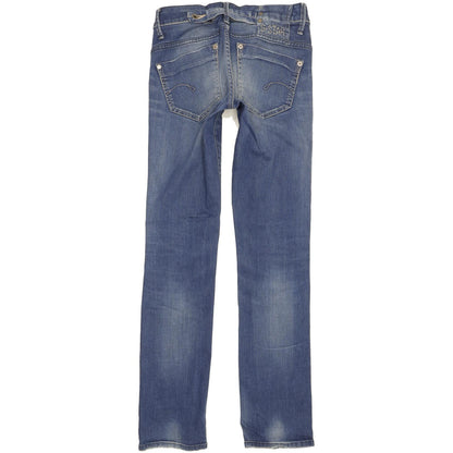 G-Star Midge Women Blue Straight Slim Stretch Jeans W26 L32