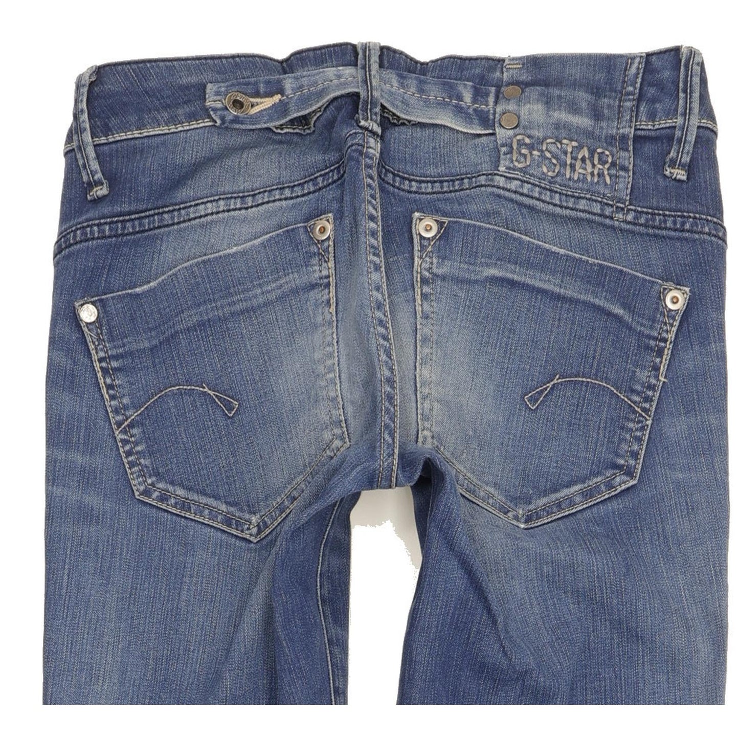 G-Star Midge Women Blue Straight Slim Stretch Jeans W26 L32