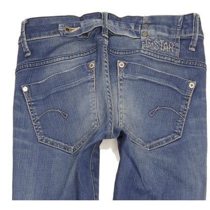 G-Star Midge Women Blue Straight Slim Stretch Jeans W26 L32
